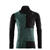 WarmWool hoodsweater w/zip M's Jet Black/Green Gables/NorthAtlantic XS 