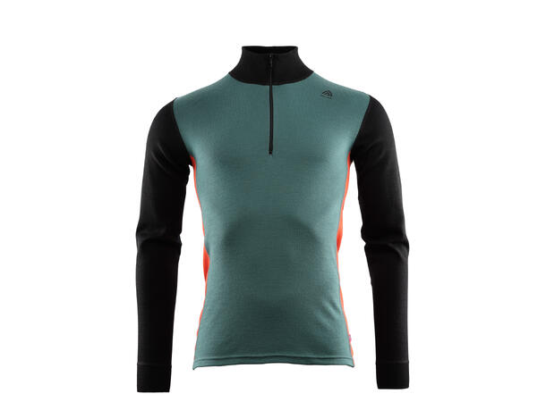 WarmWool mockneck M's North Atlantic/Jet Black/Red Clay XS 