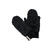 WoolTerry Liner Mittens Jet Black S/7 