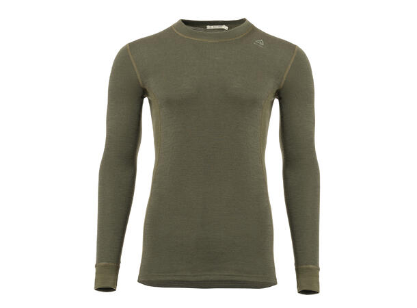 WarmWool crewneck M's Olive Night S 