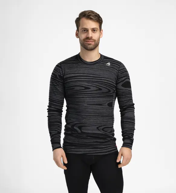 WarmWool Crewneck M's Black Motion XS 