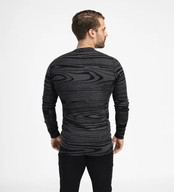 WarmWool Crewneck M's Black Motion XS 