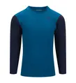 WarmWool crewneck Ch Corsair/Navy Blazer 100