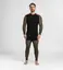 WoolNet Hybrid crewneck M's Jet Black/Tarmac/Gold Flame XS 