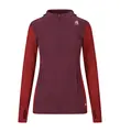 WarmWool hoodsweater w/zip W&#39;s Fig/Red Dahlia M