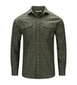 ReBorn woolshirt M&#39;s Grid Forest/Dark Grey M