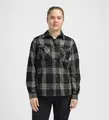 Reborn woolshirt W&#39;s Check Dark Grey / Salvia M