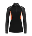 WarmWool polo W&#39;s Jet Black/Marengo/Gold Flame M