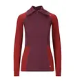 WarmWool polo W&#39;s Fig/Red Dahlia M