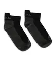 Ankle Wool Socks 2-pack Jet Black/Grey 36-39
