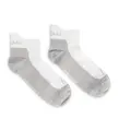 Ankle Wool Socks 2-pack White/Light Grey 36-39