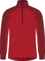 LightWool 140 Polo w/zip M's Barbados Cherry/Red Dahlia M