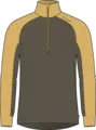 LightWool 140 Polo w/zip M's Tarmac/Ochre M
