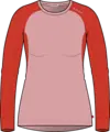 LightWool 140 Crewneck W's Pink Rose/Poinciana M