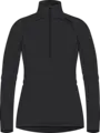 LightWool 140 Polo w/zip W's Jet Black M