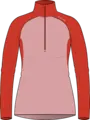 LightWool 140 Polo w/zip W's Pink Rose/Poinciana M