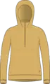 LightWool 140 Hoodie w/zip W's Ochre M