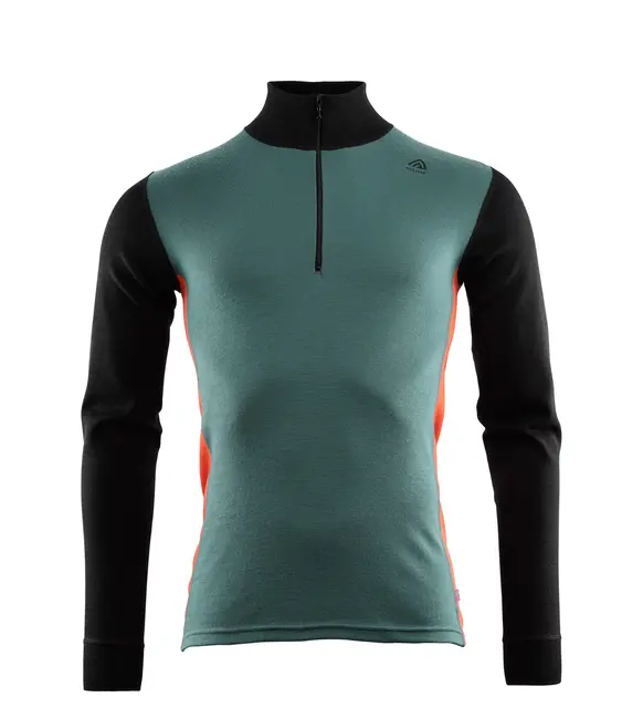 WarmWool mockneck M's North Atlantic/Jet Black/Red Clay M 
