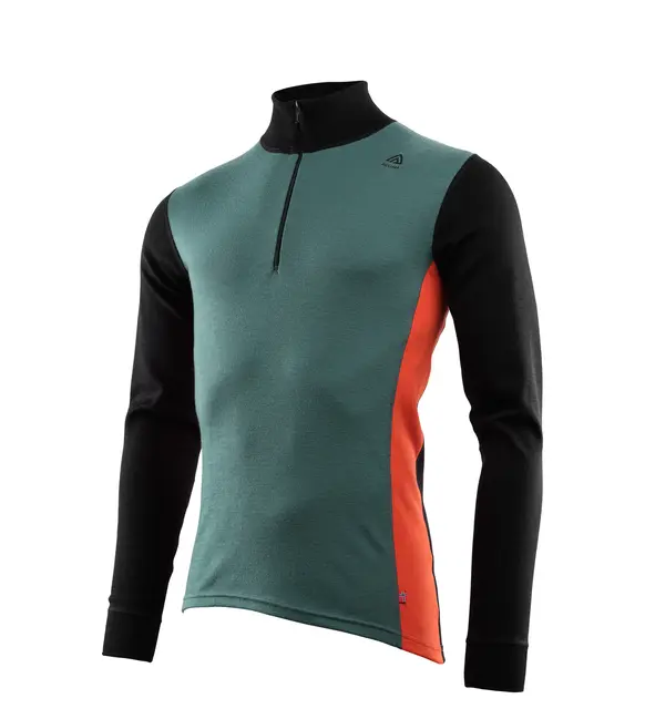 WarmWool mockneck M's North Atlantic/Jet Black/Red Clay M 