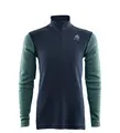 WarmWool mockneck Jr NavyBlazer/NorthAtlantic/ReefWaters 130