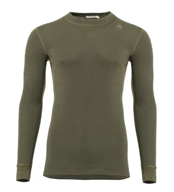 WarmWool crewneck M's Olive Night XS 