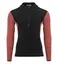 WarmWool hoodsweater w/zip M's Jet Black/Spiced Apple XS 