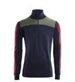 LightWool 140 reinforced mockneck M&#39;s Navy Blazer/Ranger Green/Zinfandel M