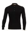 LeisureWool pique shirt long sleeve M's Jet Black XS 