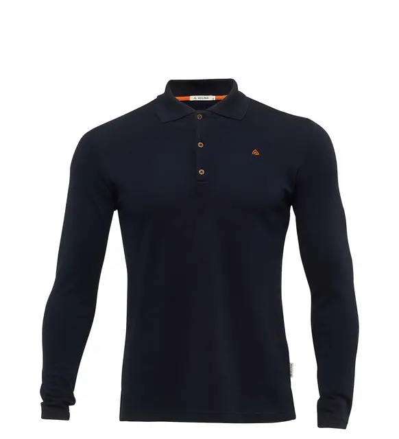 LeisureWool pique shirt long sleeve M's 